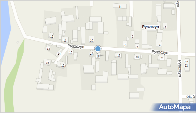 Pyszczyn, Pyszczyn, 18, mapa Pyszczyn