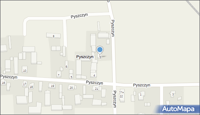 Pyszczyn, Pyszczyn, 3, mapa Pyszczyn