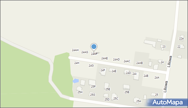 Pyszczyn, Pyszczyn, 24AF, mapa Pyszczyn