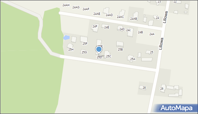 Pyszczyn, Pyszczyn, 25D, mapa Pyszczyn