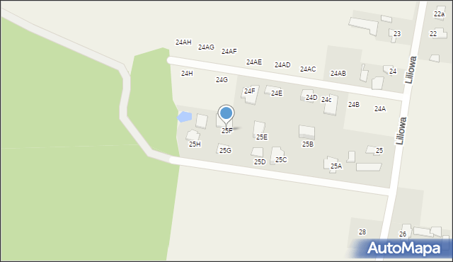 Pyszczyn, Pyszczyn, 25F, mapa Pyszczyn