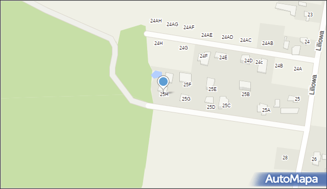 Pyszczyn, Pyszczyn, 25H, mapa Pyszczyn