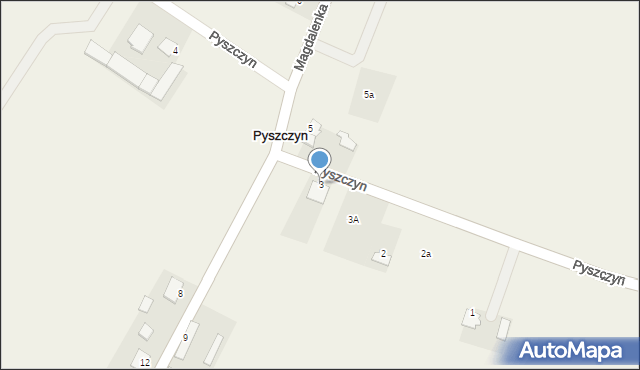 Pyszczyn, Pyszczyn, 3, mapa Pyszczyn