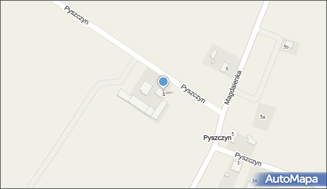 Pyszczyn, Pyszczyn, 4, mapa Pyszczyn