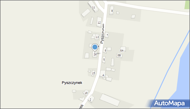 Pyszczynek, Pyszczynek, 14, mapa Pyszczynek