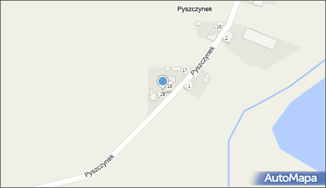 Pyszczynek, Pyszczynek, 19, mapa Pyszczynek