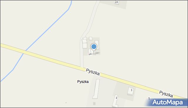 Pyszka, Pyszka, 1B, mapa Pyszka