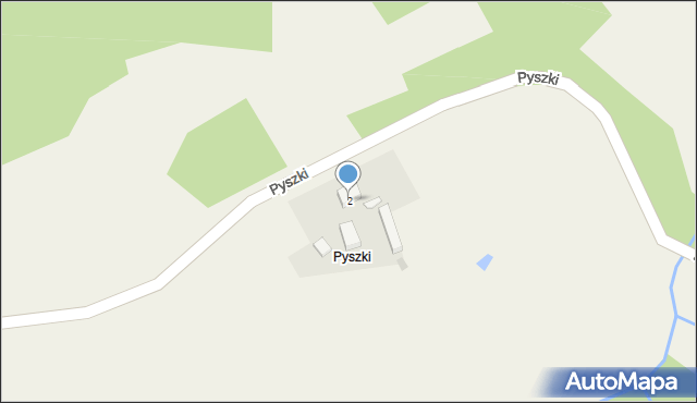 Pyszki, Pyszki, 2, mapa Pyszki