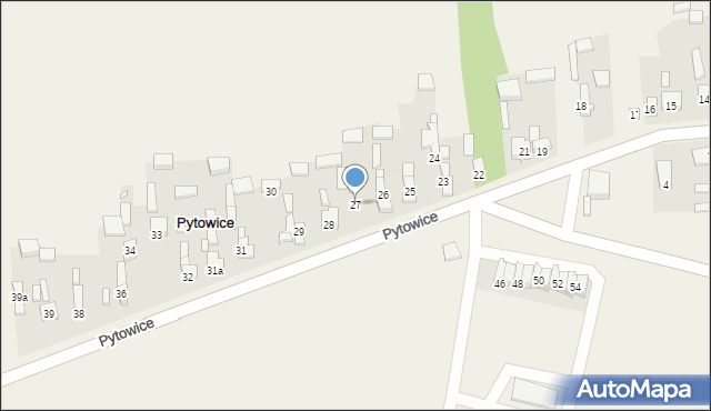 Pytowice, Pytowice, 27, mapa Pytowice