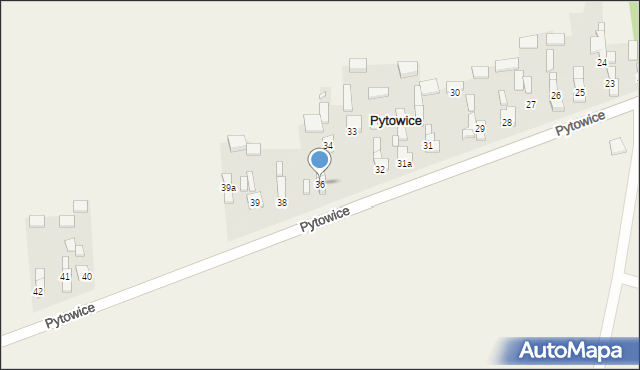 Pytowice, Pytowice, 36, mapa Pytowice