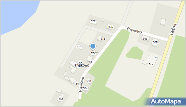 Stężyca, Pypkowo, 57a, mapa Stężyca