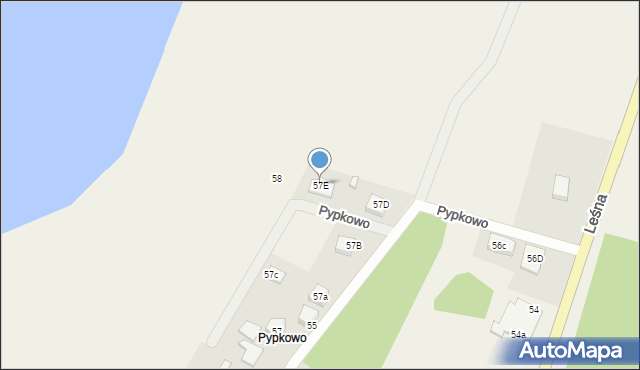 Stężyca, Pypkowo, 57E, mapa Stężyca