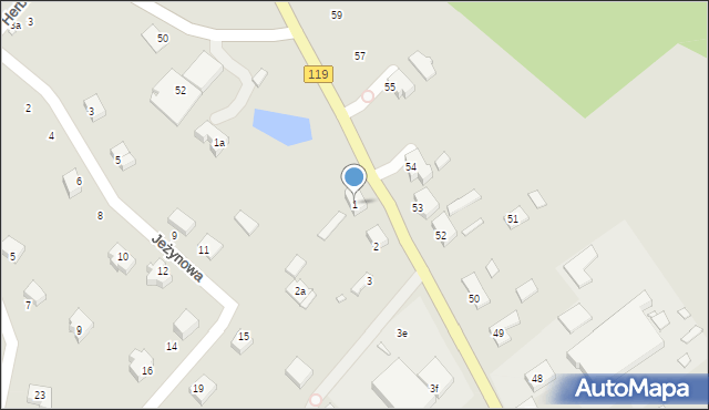 Szczecin, Pyrzycka, 1, mapa Szczecina