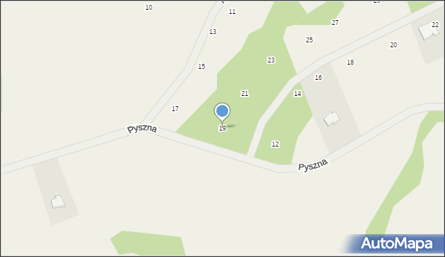 Ugoszcz, Pyszna, 19, mapa Ugoszcz