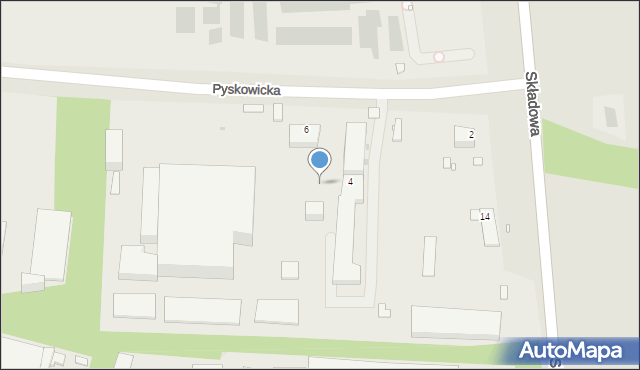 Zabrze, Pyskowicka, 2, mapa Zabrza