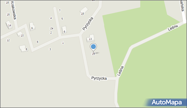 Złocieniec, Pyrzycka, 15, mapa Złocieniec