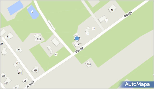 Aleksandrów Łódzki, Rataja Macieja, 21a, mapa Aleksandrów Łódzki
