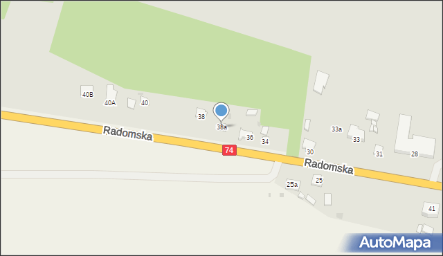 Annopol, Radomska, 38a, mapa Annopol