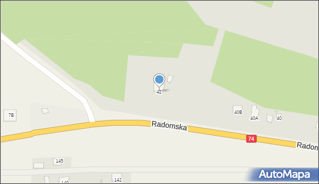 Annopol, Radomska, 42, mapa Annopol