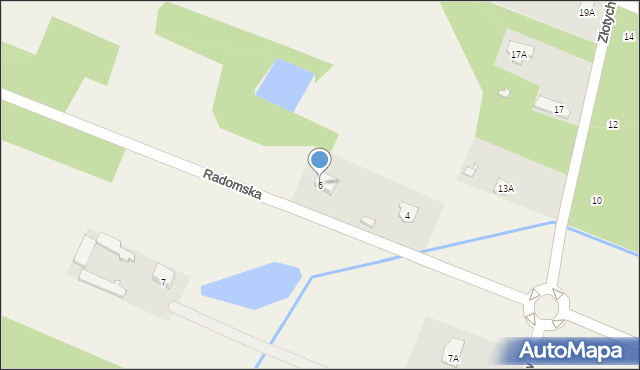 Antoninów, Radomska, 6, mapa Antoninów