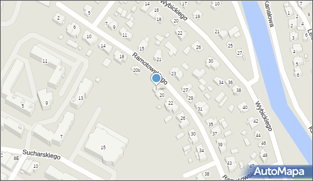 Augustów, Ramotowskiego Konstantego, 20a, mapa Augustów