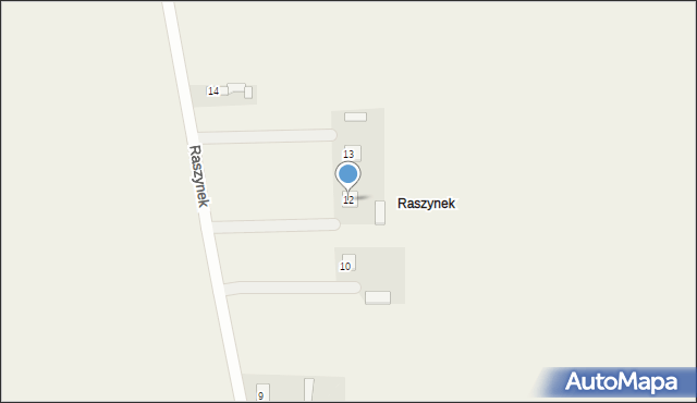 Bielice, Raszynek, 12, mapa Bielice