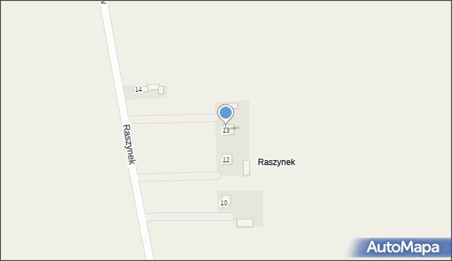 Bielice, Raszynek, 13, mapa Bielice