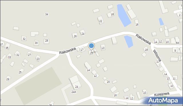 Bogoria, Rakowska, 15, mapa Bogoria
