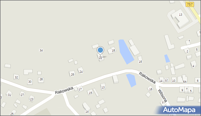 Bogoria, Rakowska, 22, mapa Bogoria