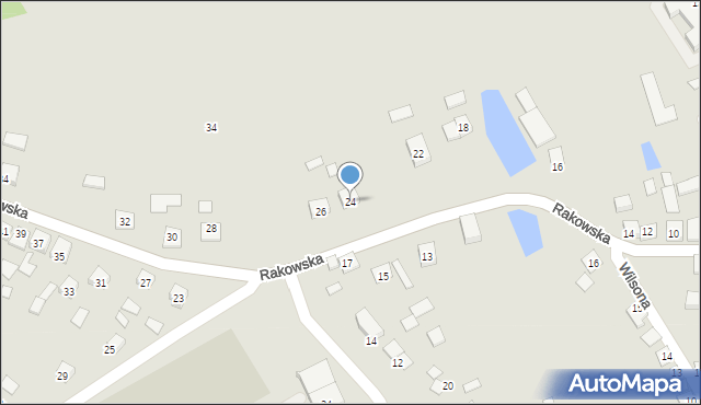 Bogoria, Rakowska, 24, mapa Bogoria