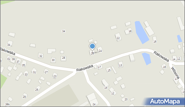 Bogoria, Rakowska, 26, mapa Bogoria