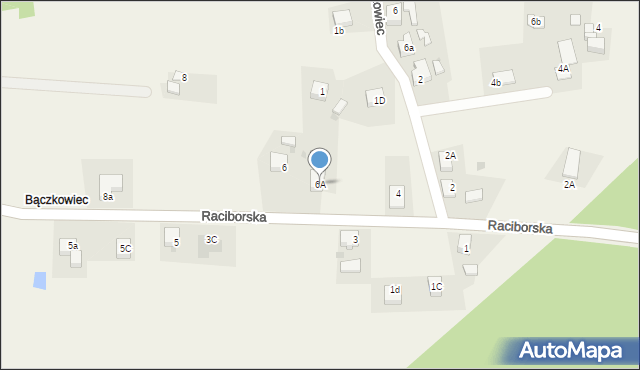 Bogunice, Raciborska, 6A, mapa Bogunice