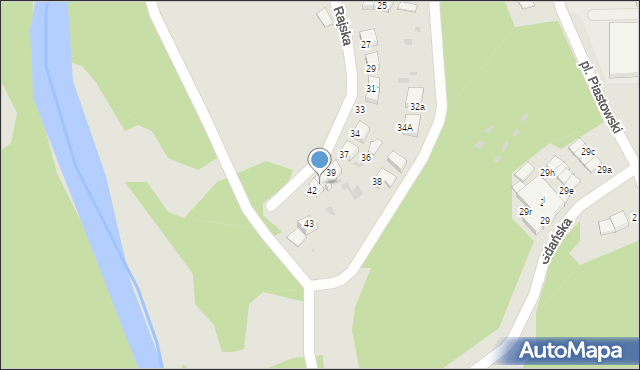 Bolesławiec, Rajska, 41, mapa Bolesławca