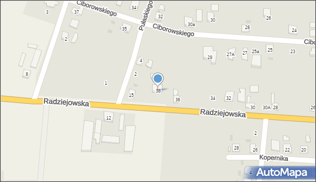 Brześć Kujawski, Radziejowska, 38, mapa Brześć Kujawski