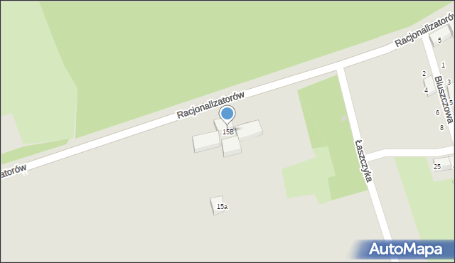 Bytom, Racjonalizatorów, 15B, mapa Bytomia
