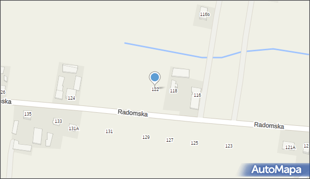 Cerekiew, Radomska, 122, mapa Cerekiew