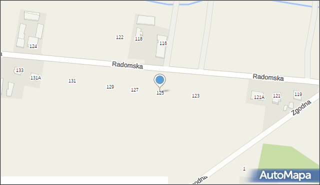 Cerekiew, Radomska, 125, mapa Cerekiew