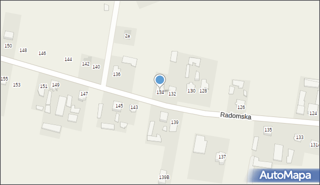Cerekiew, Radomska, 134, mapa Cerekiew