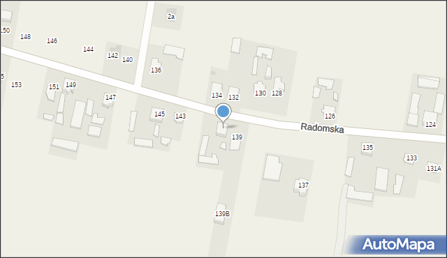 Cerekiew, Radomska, 141, mapa Cerekiew