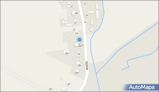 Charłupia Mała, Radzymińskiego, ks., 24a, mapa Charłupia Mała