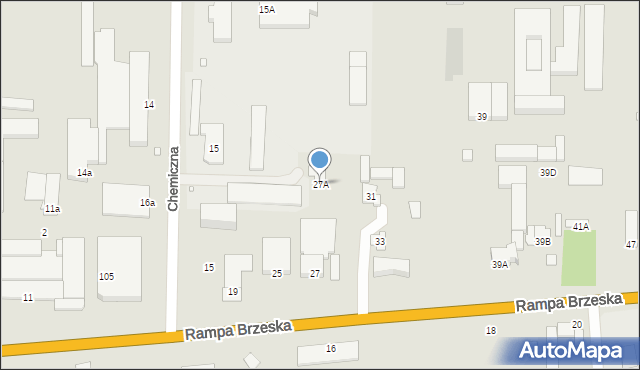 Chełm, Rampa Brzeska, 27A, mapa Chełma