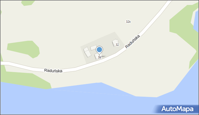 Chmielno, Raduńska, 34, mapa Chmielno