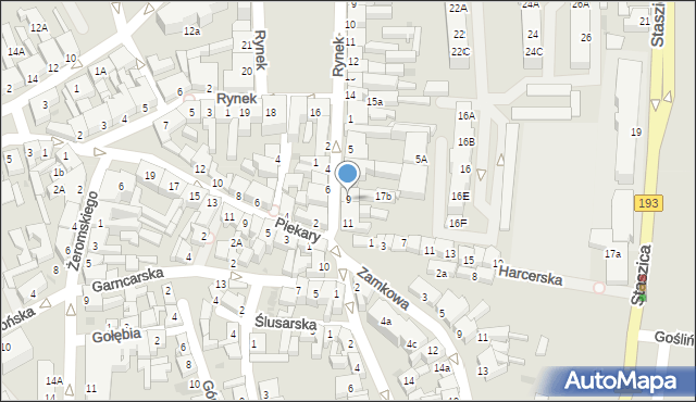 Chodzież, Raczkowskiego Józefa, 9, mapa Chodzież