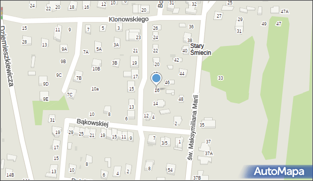 Ciechanów, Rajkowskiego Franciszka, 16, mapa Ciechanów