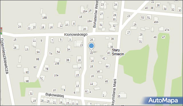 Ciechanów, Rajkowskiego Franciszka, 22, mapa Ciechanów