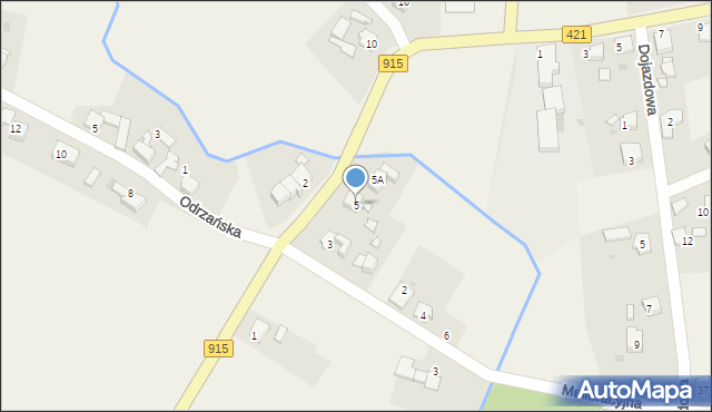 Ciechowice, Raciborska, 5, mapa Ciechowice