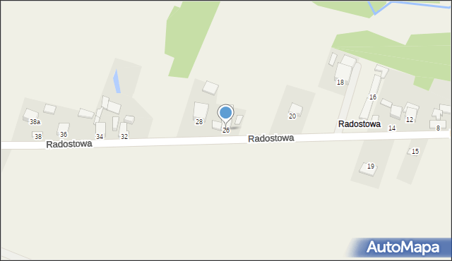 Ciekoty, Radostowa, 26, mapa Ciekoty