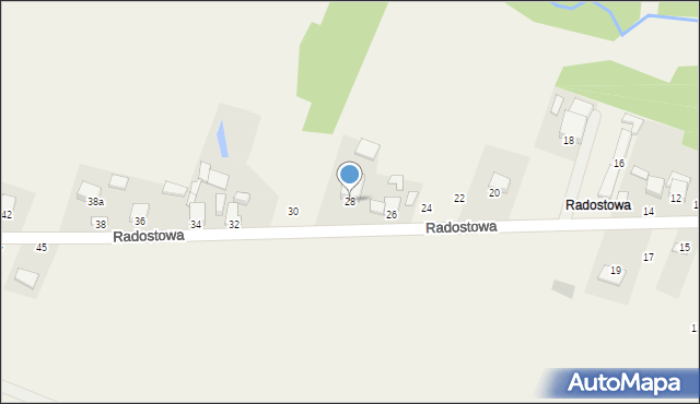 Ciekoty, Radostowa, 28, mapa Ciekoty