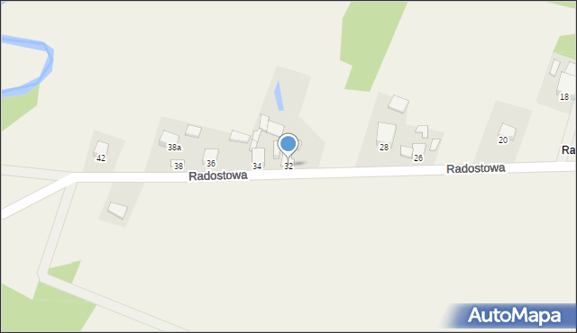 Ciekoty, Radostowa, 32, mapa Ciekoty