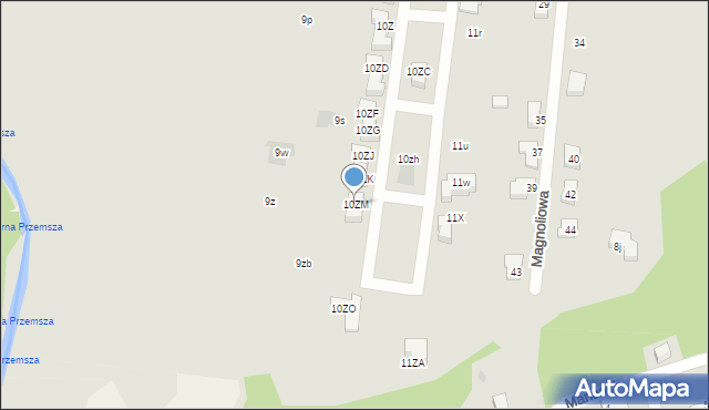 Dąbrowa Górnicza, Ratanice, 10ZM, mapa Dąbrowa Górnicza